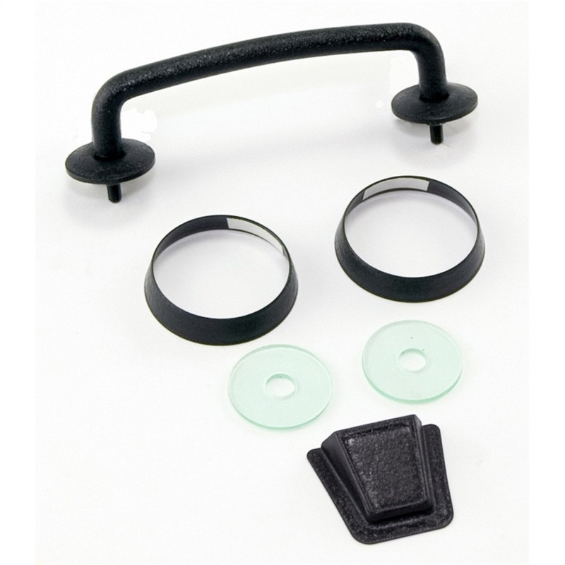 Rugged Ridge 07-12 Jeep Wrangler JK Textured Black Windshield Tie Down Kit - 11201.05