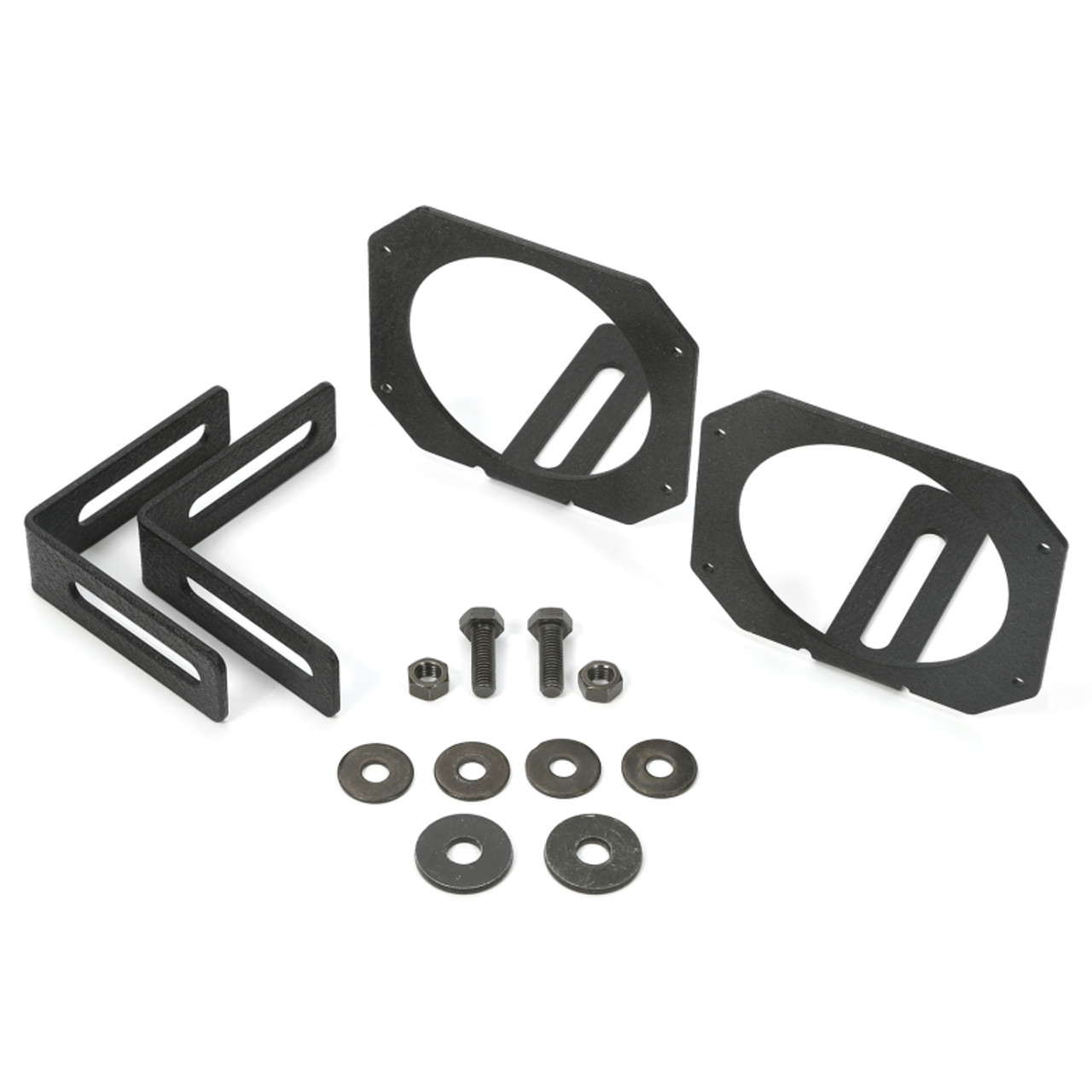 Rugged Ridge 07-18 Jeep Wrangler JK 3.5in Round / 3in Cube LED Light Mount Brackets - 11232.23