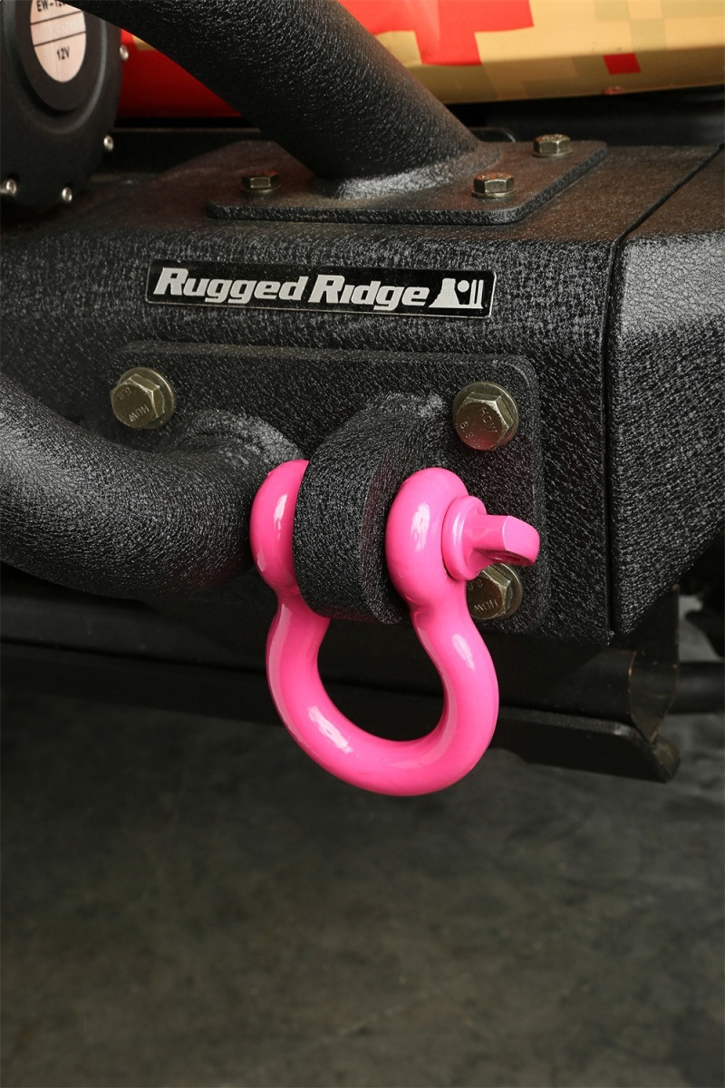 Rugged Ridge Pink 9500lb 3/4in D-Shackle - 11235.23