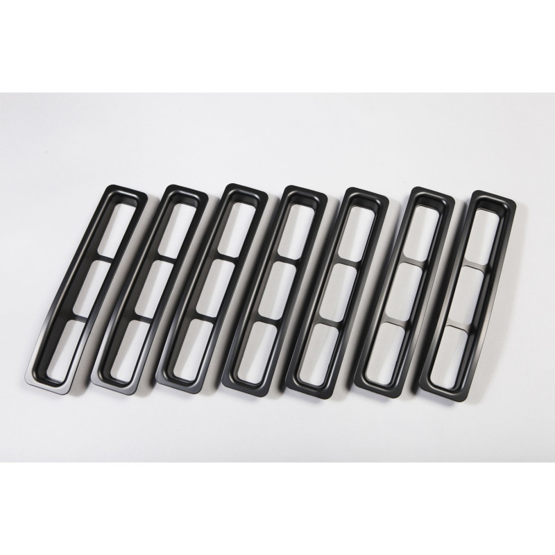 Rugged Ridge Grille Inserts Black 97-06 Jeep Wrangler - 11306.03
