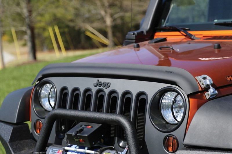 Rugged Ridge Bug Deflector Matte Black 07-18 Jeep Wrangler - 11348.02