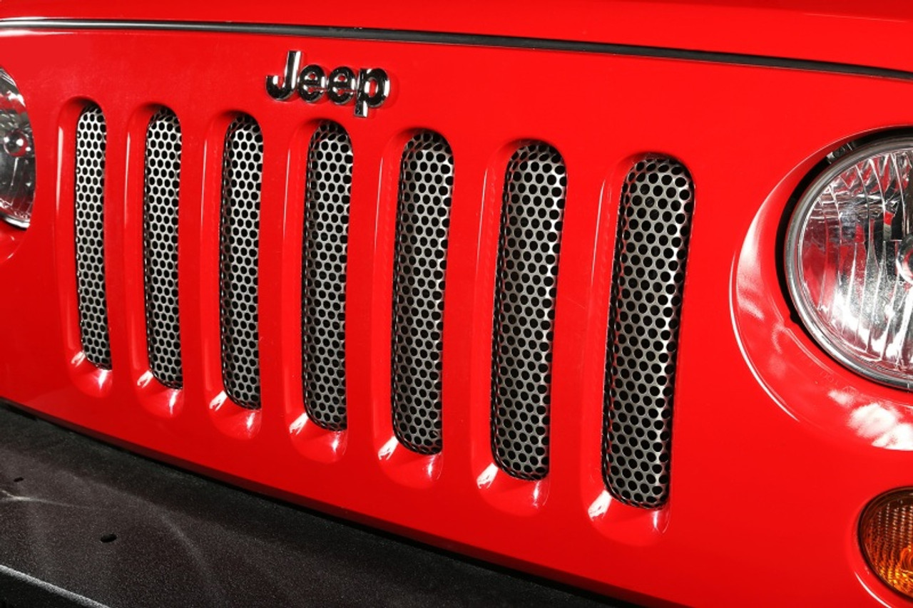 Rugged Ridge Grille Insert Satin Stainless 07-18 Jeep Wrangler - 11401.22