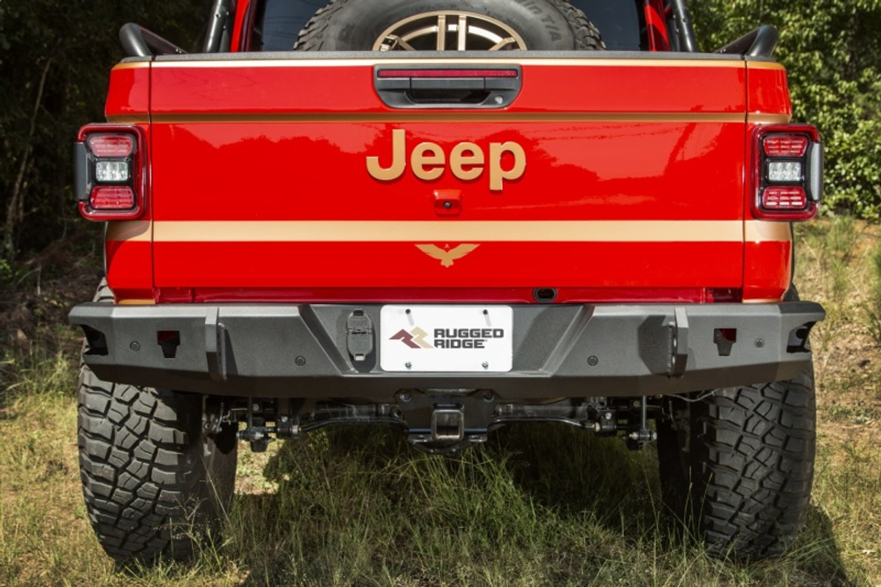 Rugged Ridge HD Bumper Rear 20-21 Jeep Gladiator JT - 11540.37