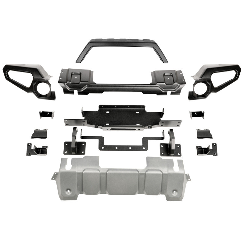 Rugged Ridge Venator Front Bumper W/Overrider & Winch Tray JL - 11549.41