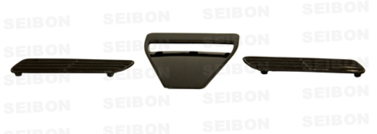 Seibon 08-09 Mitsubishi Evo X Carbon Fiber Hood Scoop - Only Fits OEM Hoods (Not Seibon Hoods) - HDS0809MITEVOX-OE