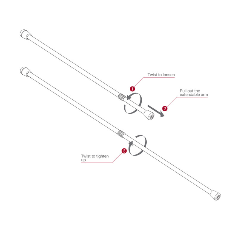 Seibon Universal Carbon Fiber Hood/Trunk Prop w/ Seibon Logo - HOODPROP-S