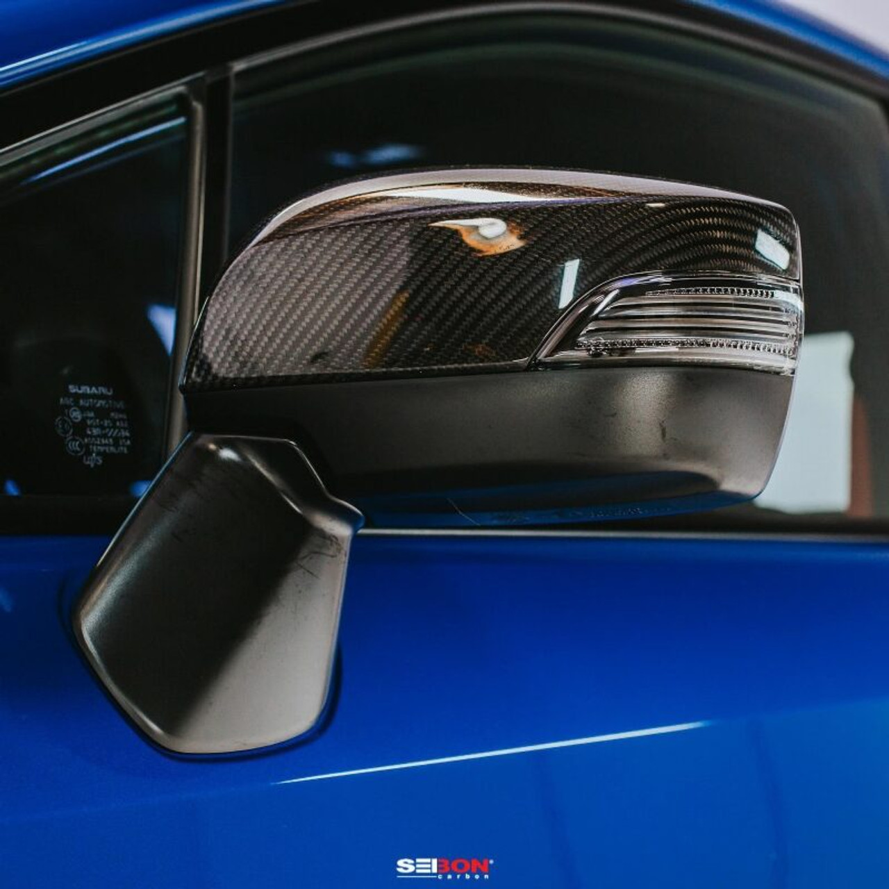 Seibon 15-20 Subaru WRX / STI Carbon Fiber Mirror Caps - MC15SBIMP