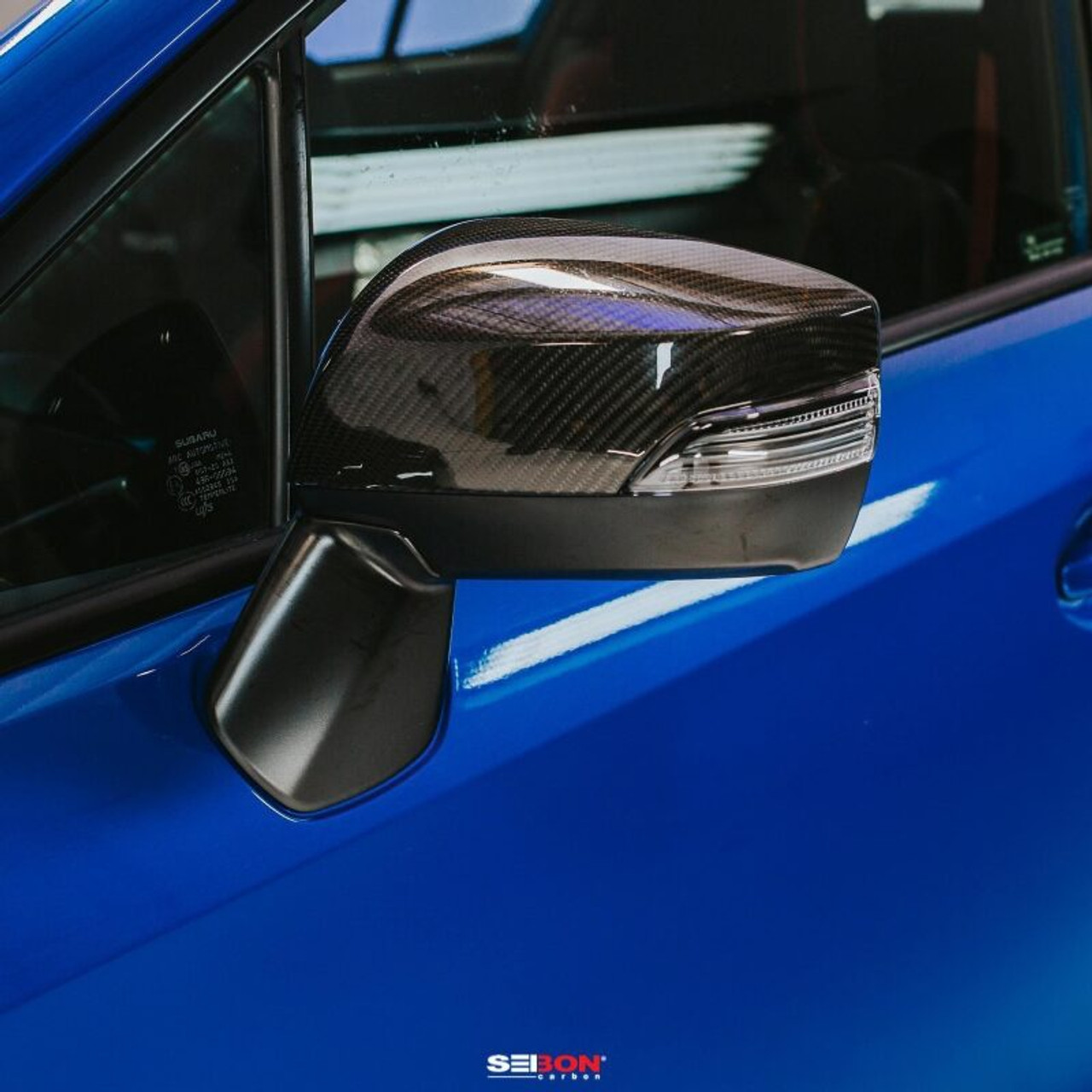 Seibon 15-20 Subaru WRX / STI Carbon Fiber Mirror Caps - MC15SBIMP