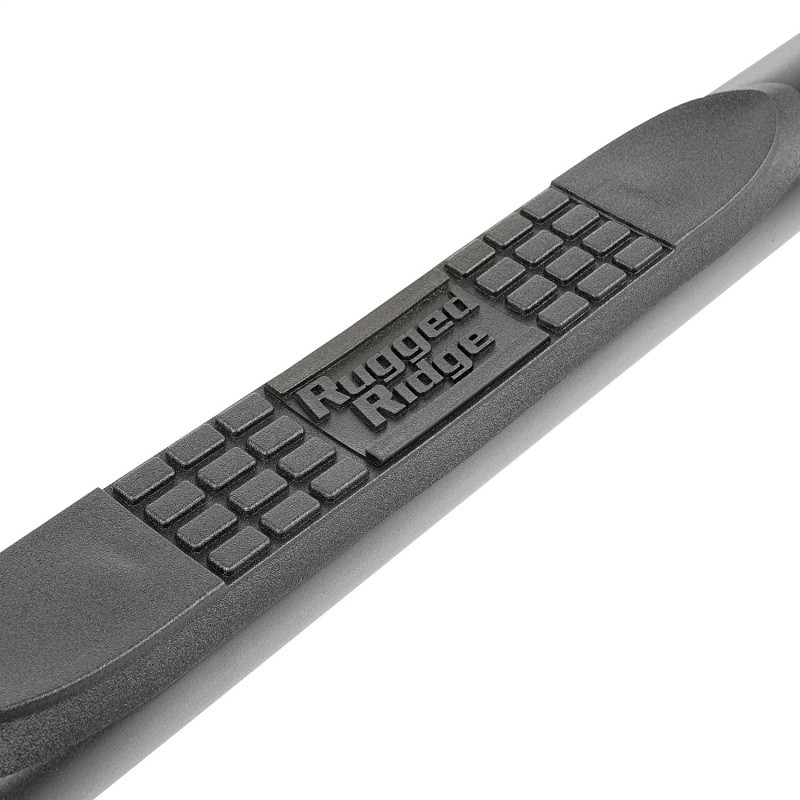 Rugged Ridge 3in Round Side Step Fine Textured Black 2020 JT - 11591.14