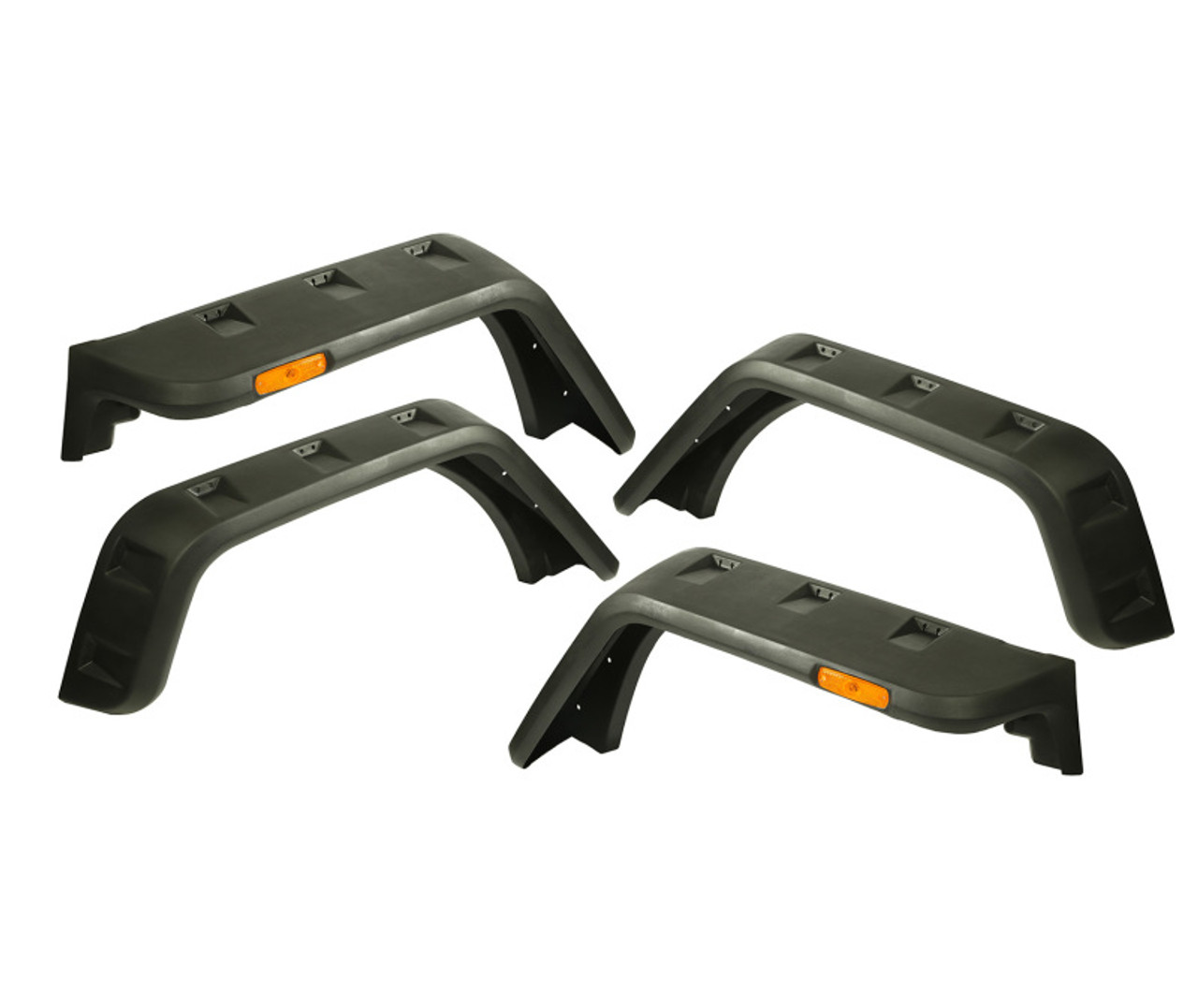 Rugged Ridge Hurricane Fender Flare Kit EU Textured 07-18 Jeep Wrangler JK - 11640.09