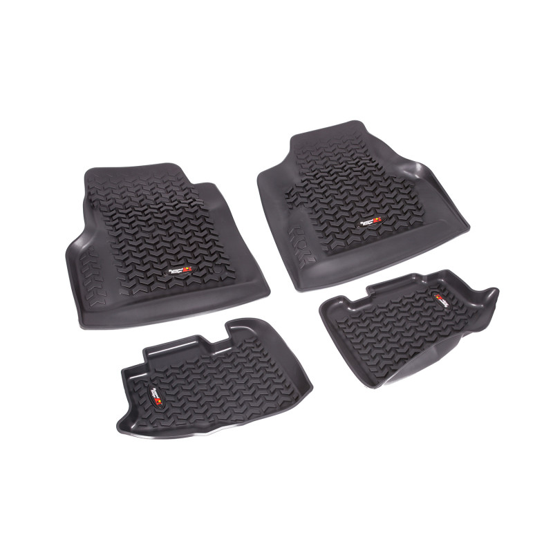 Rugged Ridge Floor Liner Front/Rear Black 1997-2006 Jeep Wrangler TJ - 12987.10
