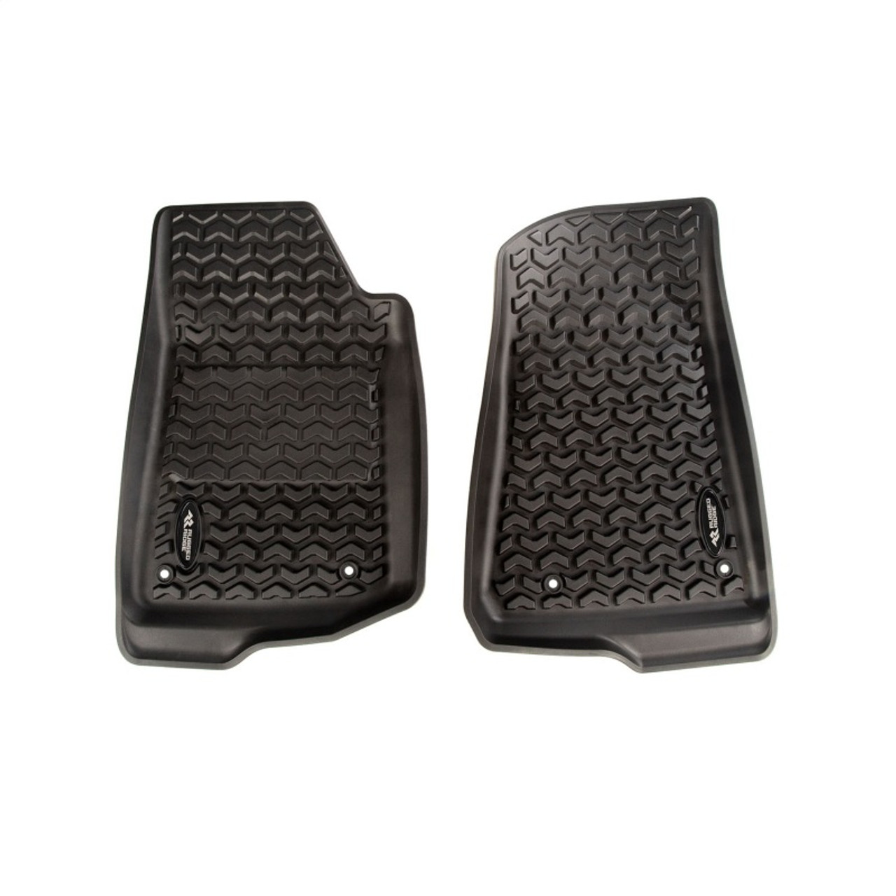 Rugged Ridge Floor Liner Kit Black F/R/Full Cargo 18-20 Jeep Wrangler JL 2Dr - 12988.07