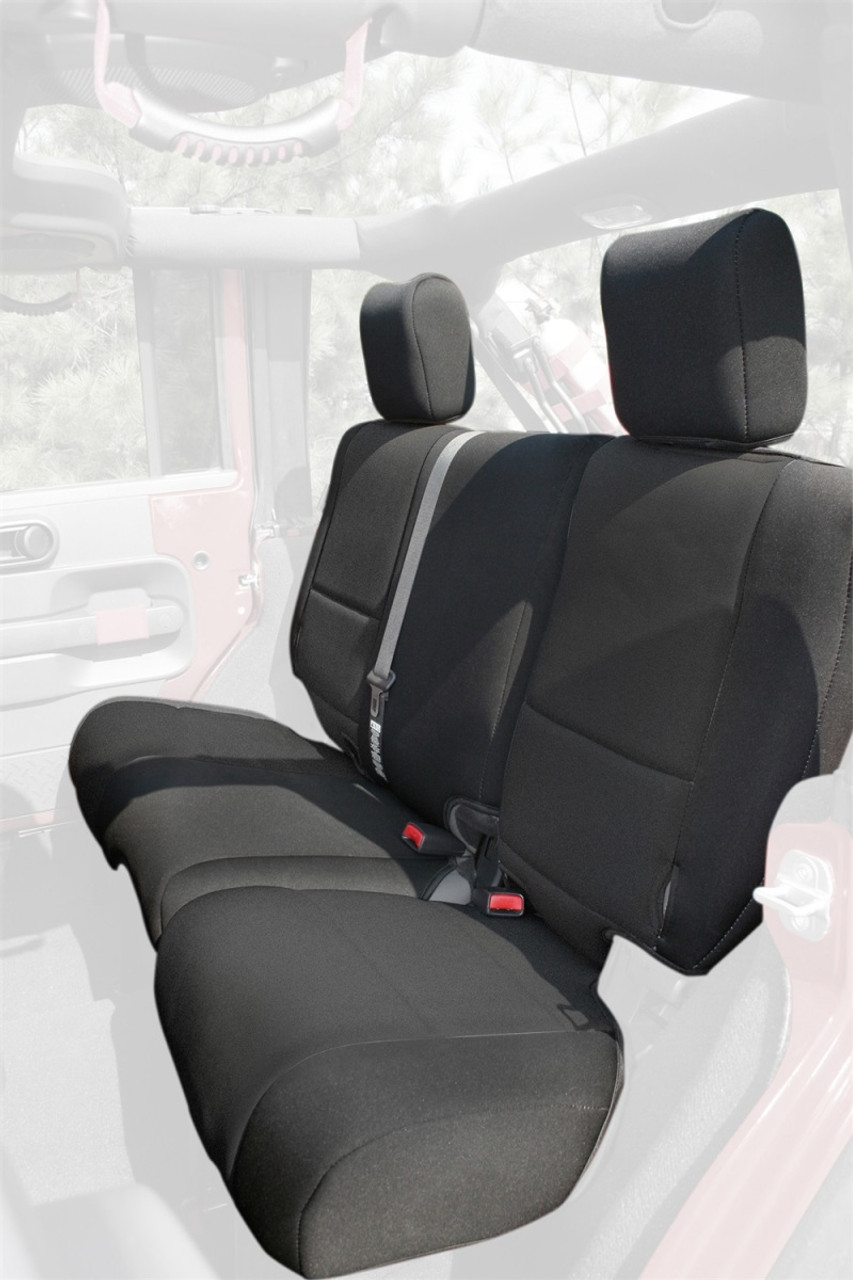 Rugged Ridge Seat Cover Kit Black 11-18 Jeep Wrangler JK 4dr - 13297.01