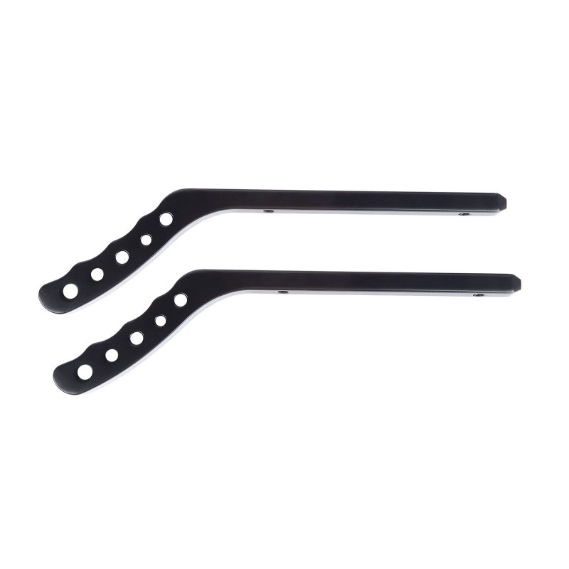 Rugged Ridge Aluminum Grab Handles Rear Pair Black 07-18 Jeep Wrangler JK/JKU - 13505.52