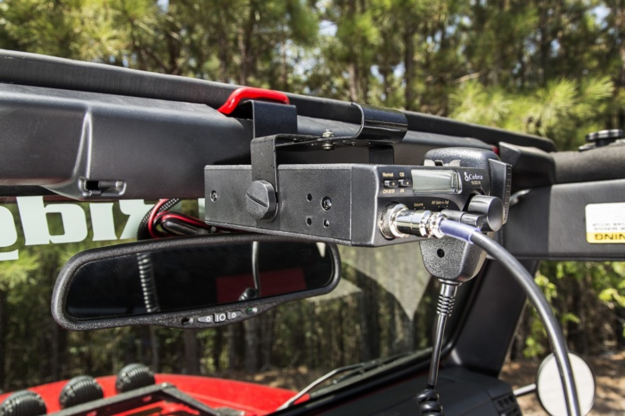 Rugged Ridge CB Radio Mount Windshield 03-06 Jeep Wrangler TJ/LJ - 13551.07