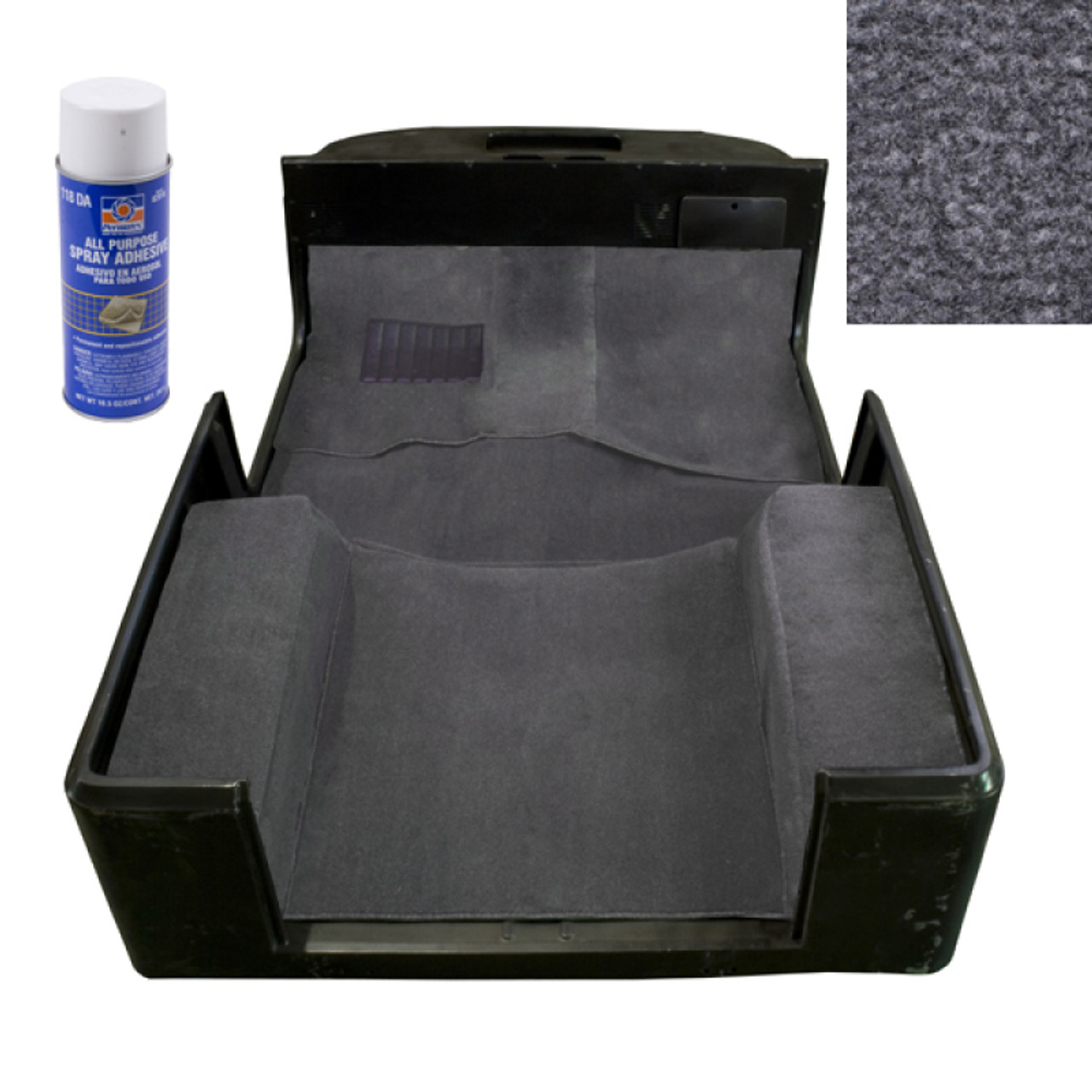 Rugged Ridge Deluxe Carpet Kit w/ Adhesive Gray 97-06TJ - 13696.09