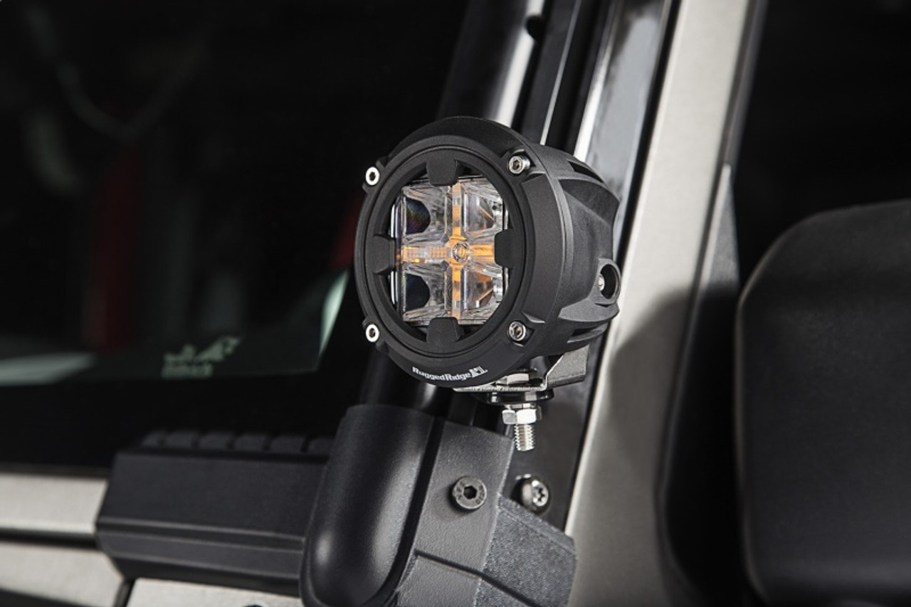 Rugged Ridge Round LED Light 3.5in Combo High/Low Beam - 15209.31