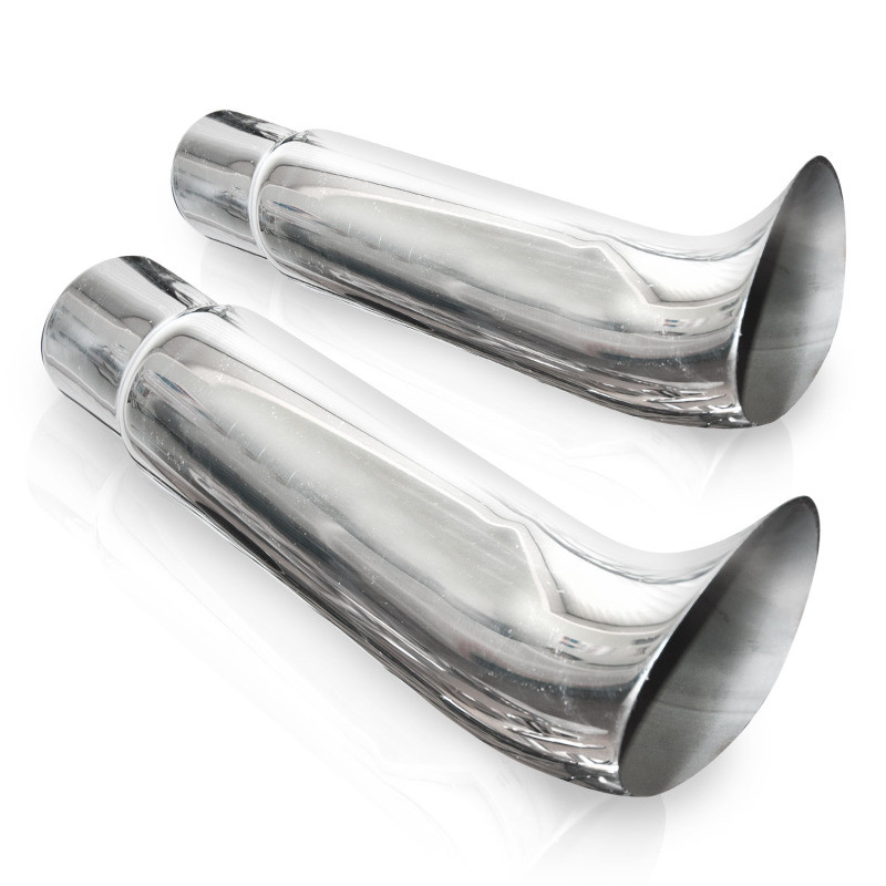 Stainless Works Elf Ear Exhaust Tips 2 1/4in Body 2 1/4in ID Inlet - 720225