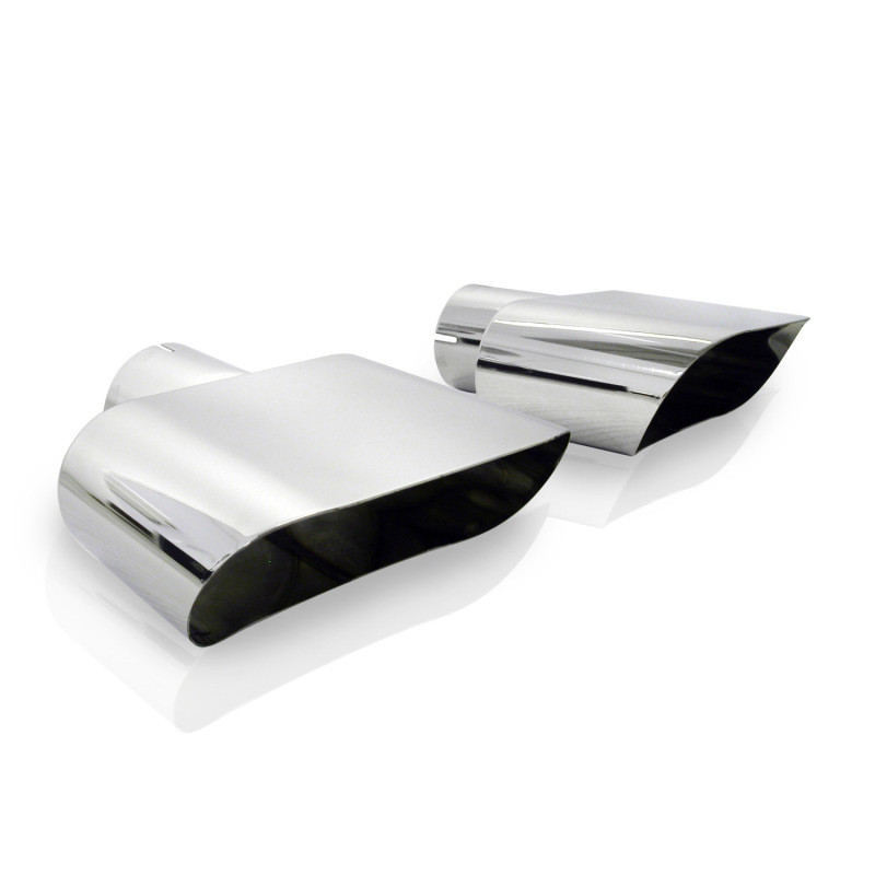 Stainless Works Wide Oval Challenger R/T 2-1/2in Inlet Tips (priced per pair) - 786250