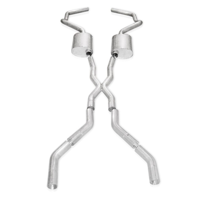 Stainless Works Chevy Camaro 1967-69 Exhaust 3in Stainless with X-Pipe - CA67693CS