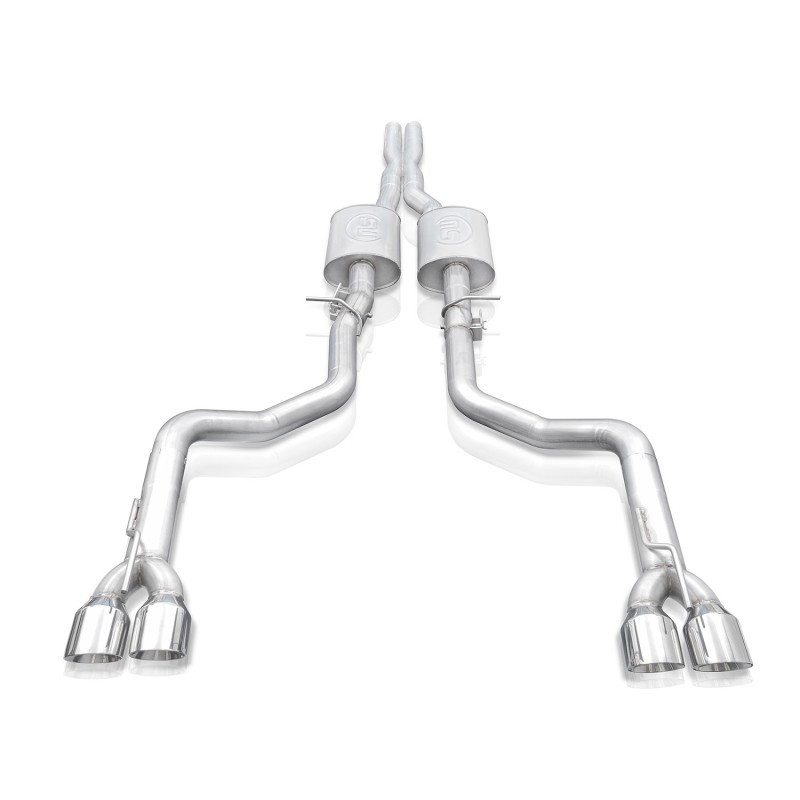Stainless Works Legend Series Catback Exhaust - Quad Polished Tips - Hellcat Challenger