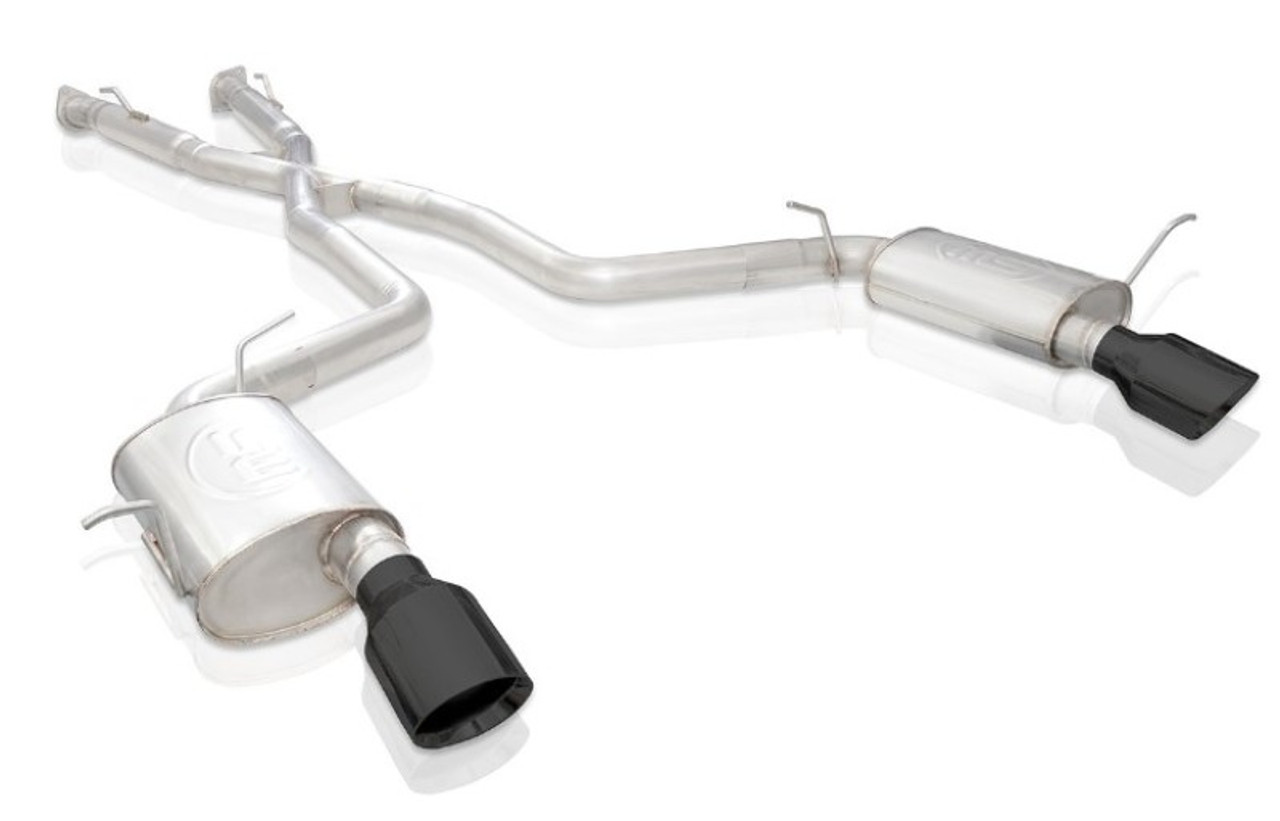 Stainless Works 18-19 Dodge Durango 6.4L Legend Catback Exhaust w/ Black Tips - DUR18CBL-B