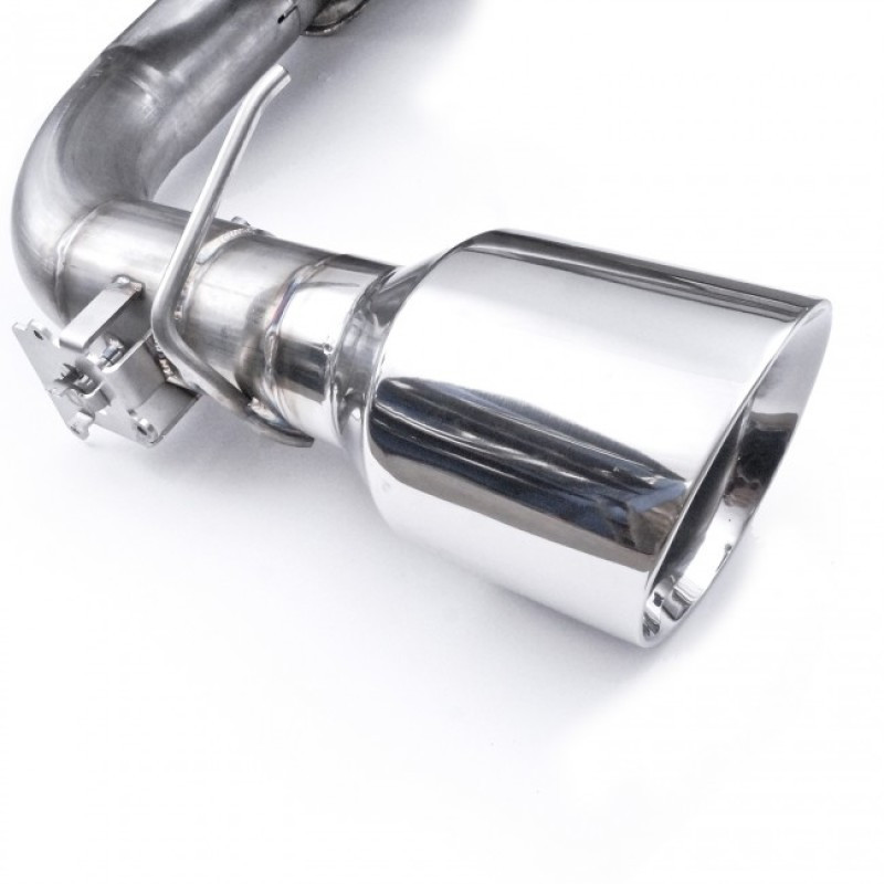 Stainless Works 2016-18 Ford Focus RS 3in Catback Vintage Round Muffler 5in Tips - FCRS16CB