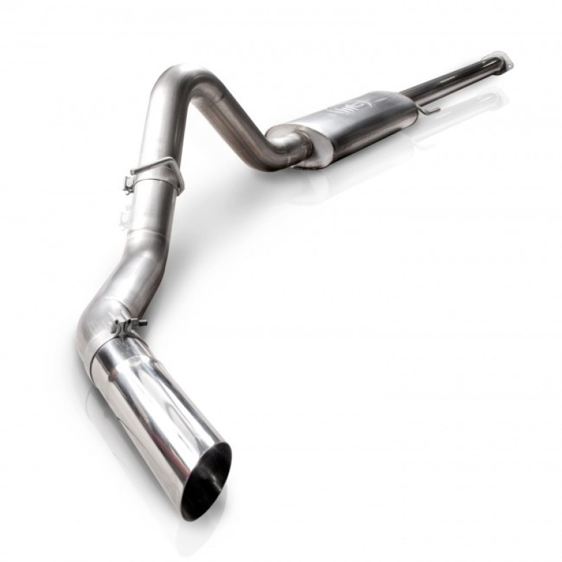 Stainless Works 2011-14 F-150 3.5L 3-1/2in Catback S-Tube Muffler Factory Connection - FTECOCB-LMF