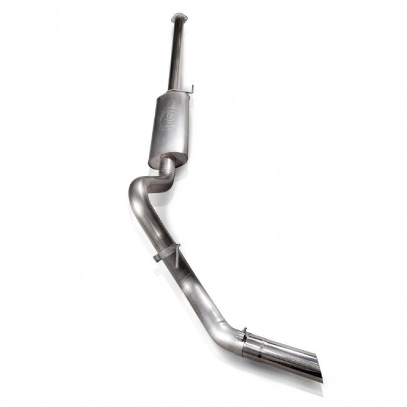 Stainless Works 2011-14 F-150 3.5L 3-1/2in Catback S-Tube Muffler Factory Connection - FTECOCB-LMF