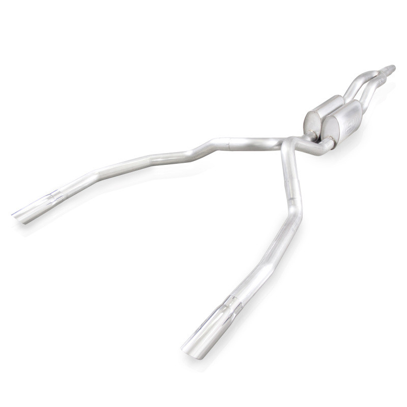 Stainless Works 2010-14 Ford Raptor 3in Exhaust Y-Pipe S-Tube Mufflers Under Bumper Exit - FTR10CBUBY