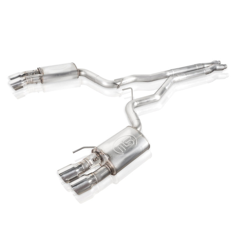Stainless Works Redline Series Catback / Performance Connect / X-Pipe / WITH Active Exhaust - 18-23 Mustang GT