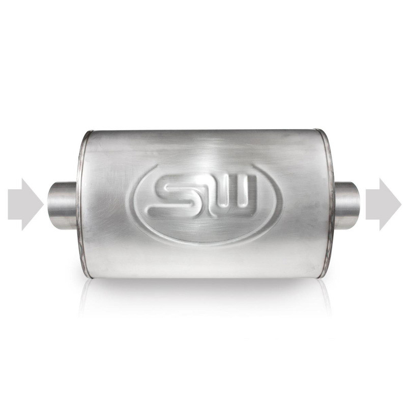 Stainless Works 2.5in ID CENTER INLET/ 2.5in OD CENTER OUTLET 5inX9in - TM5S25C25C