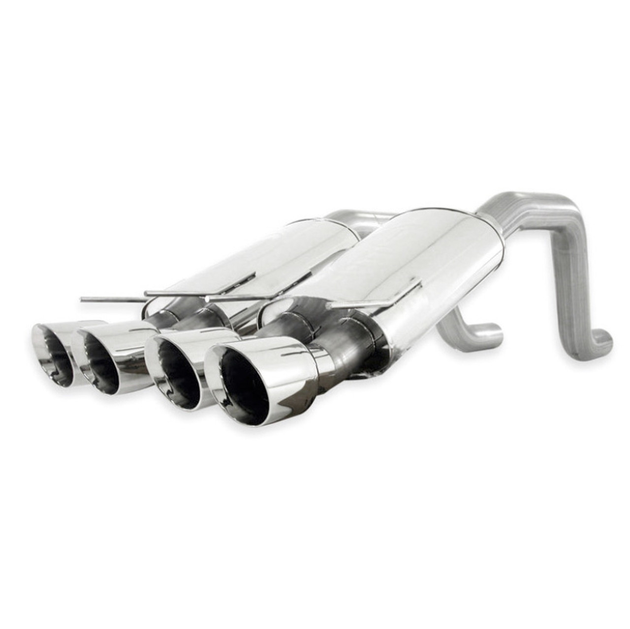 Stainless Works Chambered Axleback Exhaust w. Quad Tips - C6 Corvette Z06 / C6 ZR1