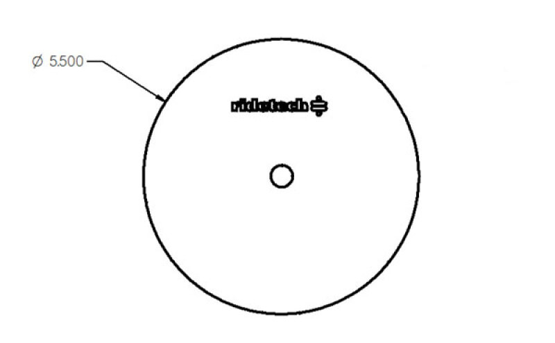 Ridetech Lower Pattern Plate 1/8in Mild Steel 5.5in OD - 90002232 User 1