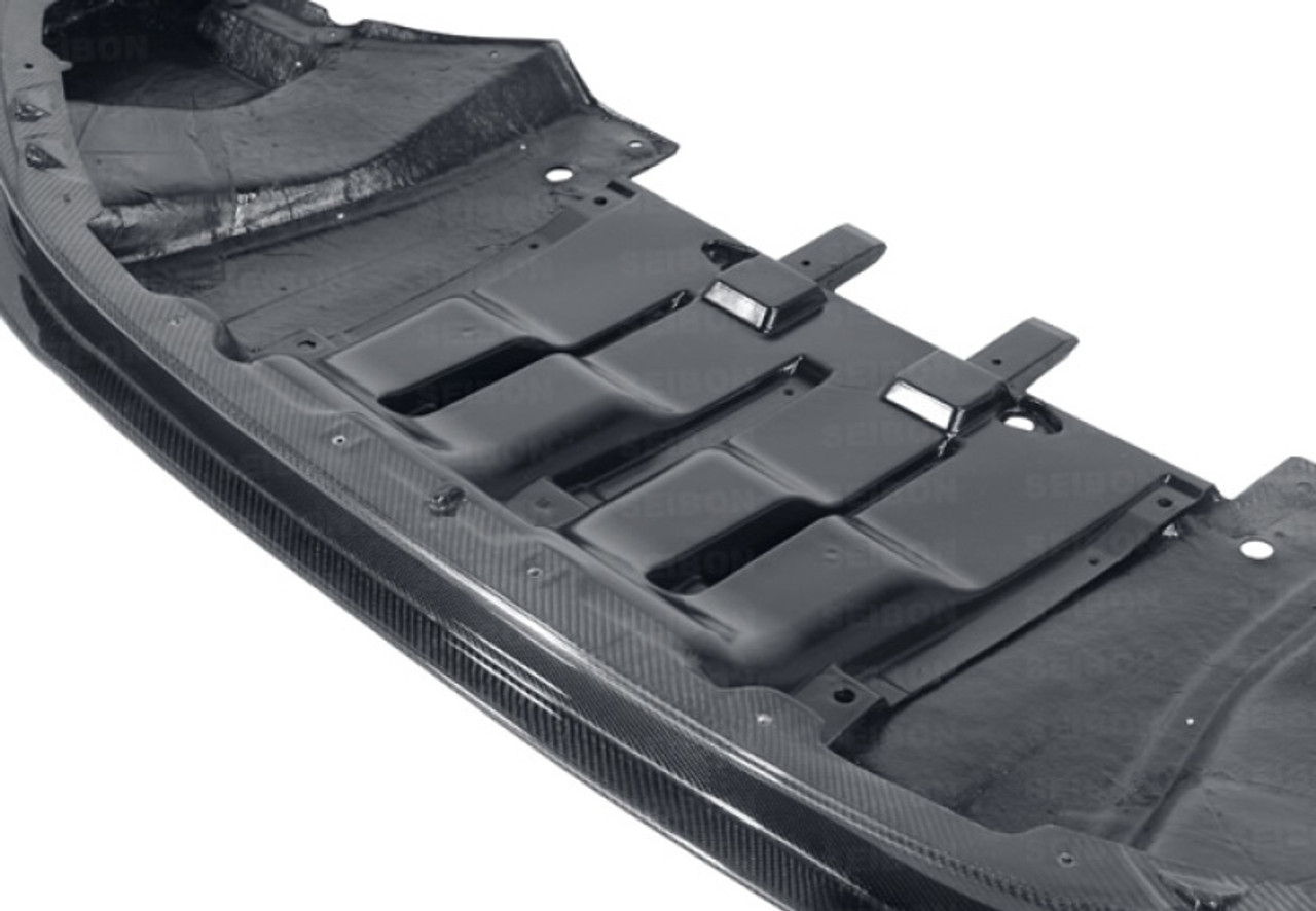 Seibon 12-13 Nissan GTR R35 VS-Style Carbon FIber Front Lip - FL1213NSGTR-VS