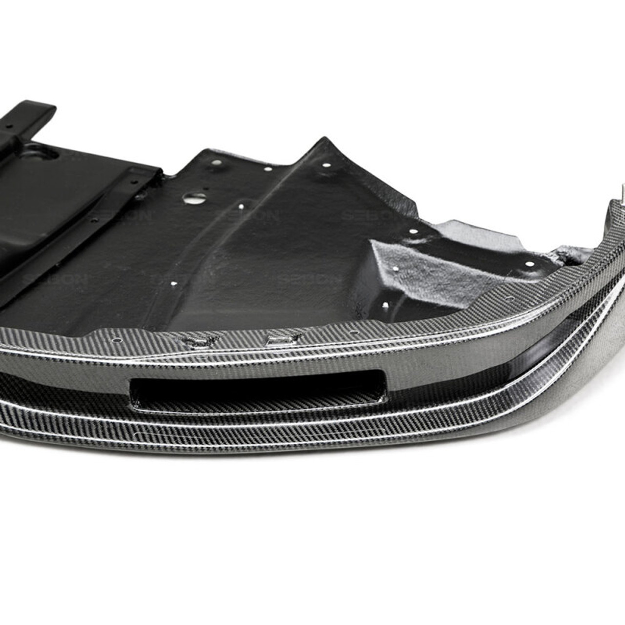 Seibon 12-13 Nissan GTR R35 VS-Style Carbon FIber Front Lip - FL1213NSGTR-VS