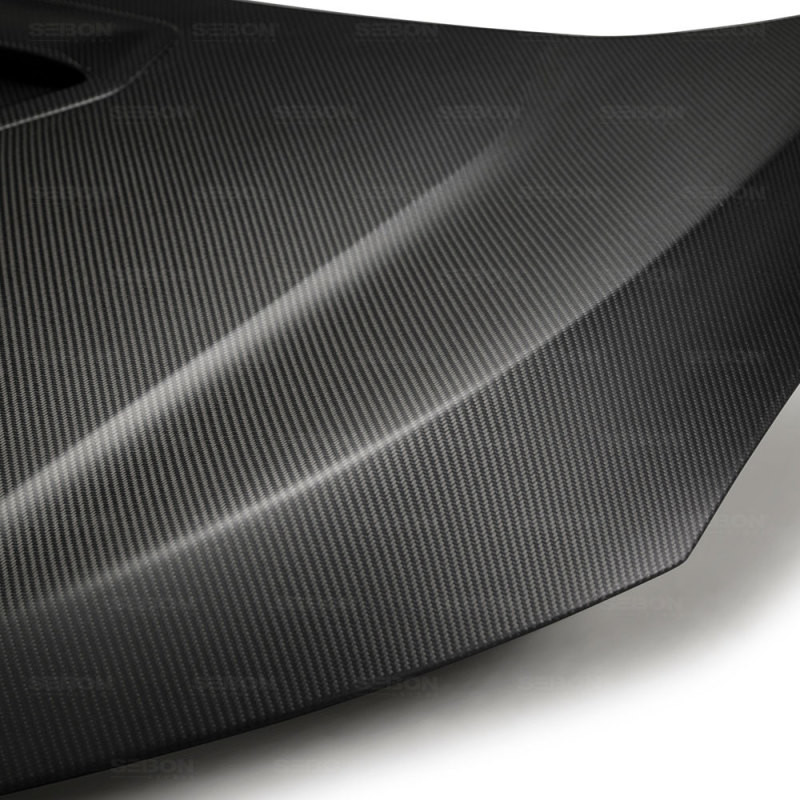 Seibon 17-18 Honda Civic Type-R OEM-Style Dry Carbon Fiber Hood - HD17HDCVR-OE-DRY