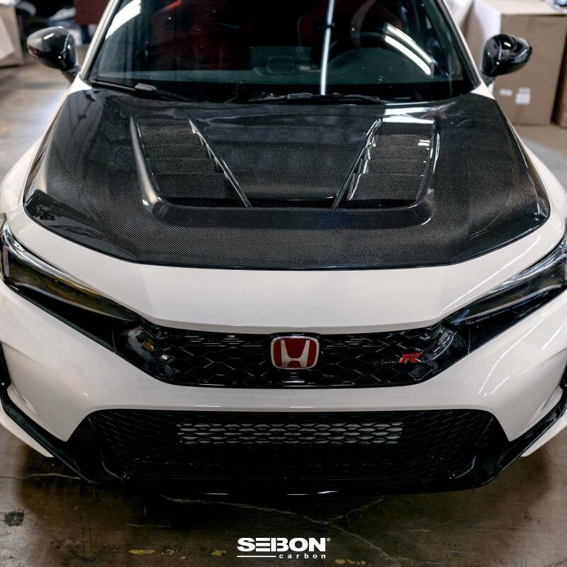 Seibon 2023 Honda Civic Type R TV-Styler Double Side Carbon Fiber Hood - HD23HDCVR-TV-DS