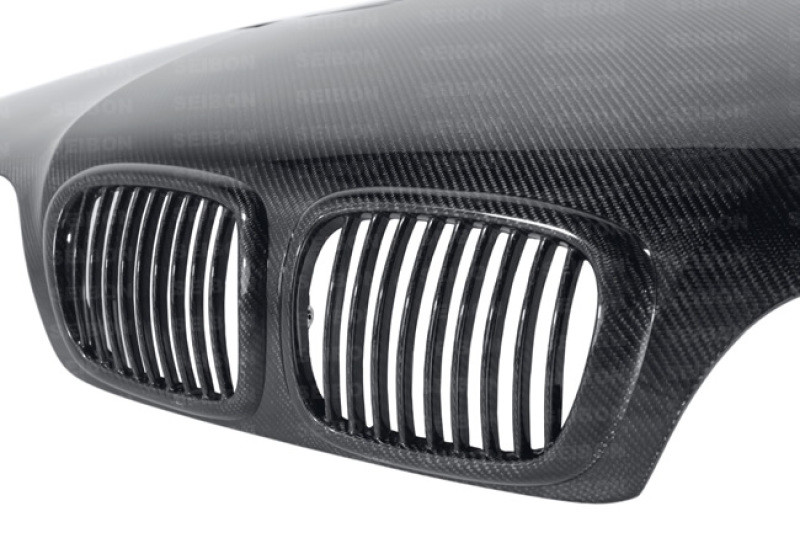 Seibon 97-03 BMW 5 Series 4Dr (E39) GTR-Style Carbon Fiber Hood - HD9703BMWE39-GTR