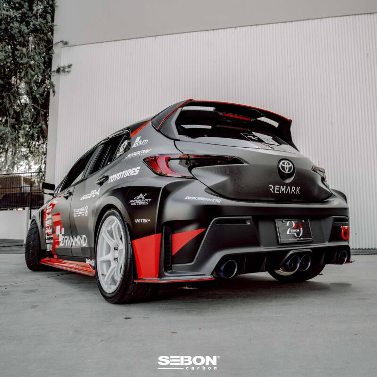 Seibon 2023+ Toyota GR Corolla MB-Style Carbon Fiber Rear Lip - RL23TYGRCOR-MB