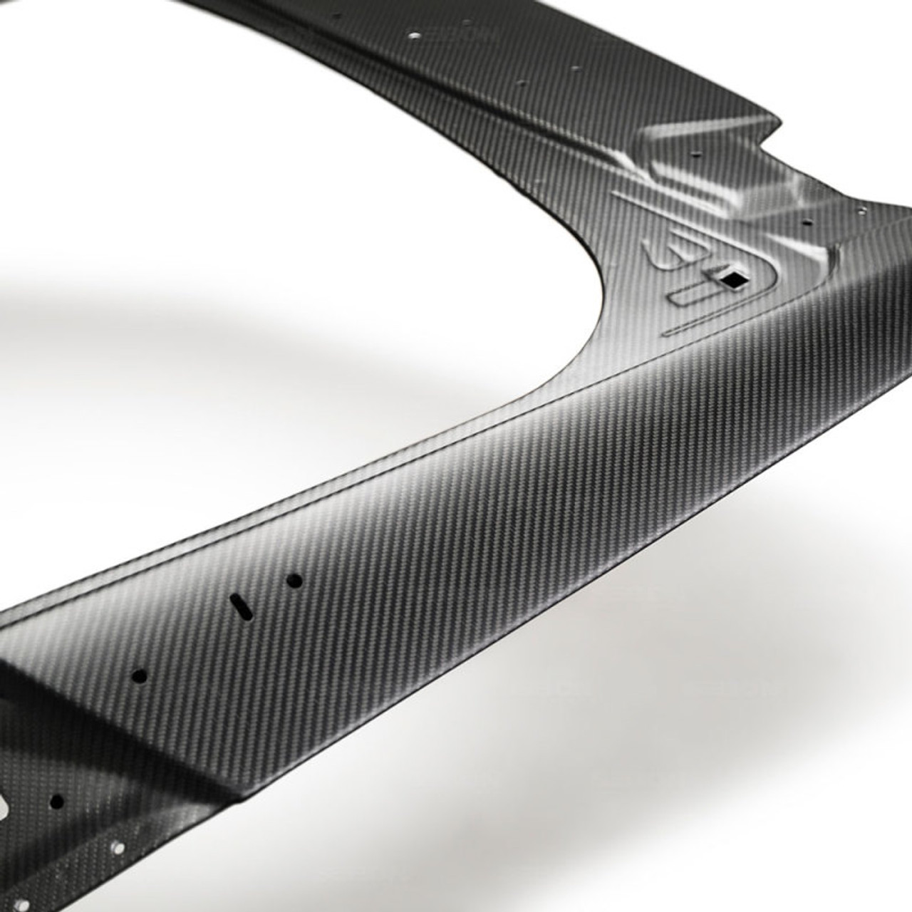 Seibon 2017+ Honda Civic Type R Hatchback OEM Dry Carbon Fiber Trunk Lid - TL17HDCVRHB-DRY