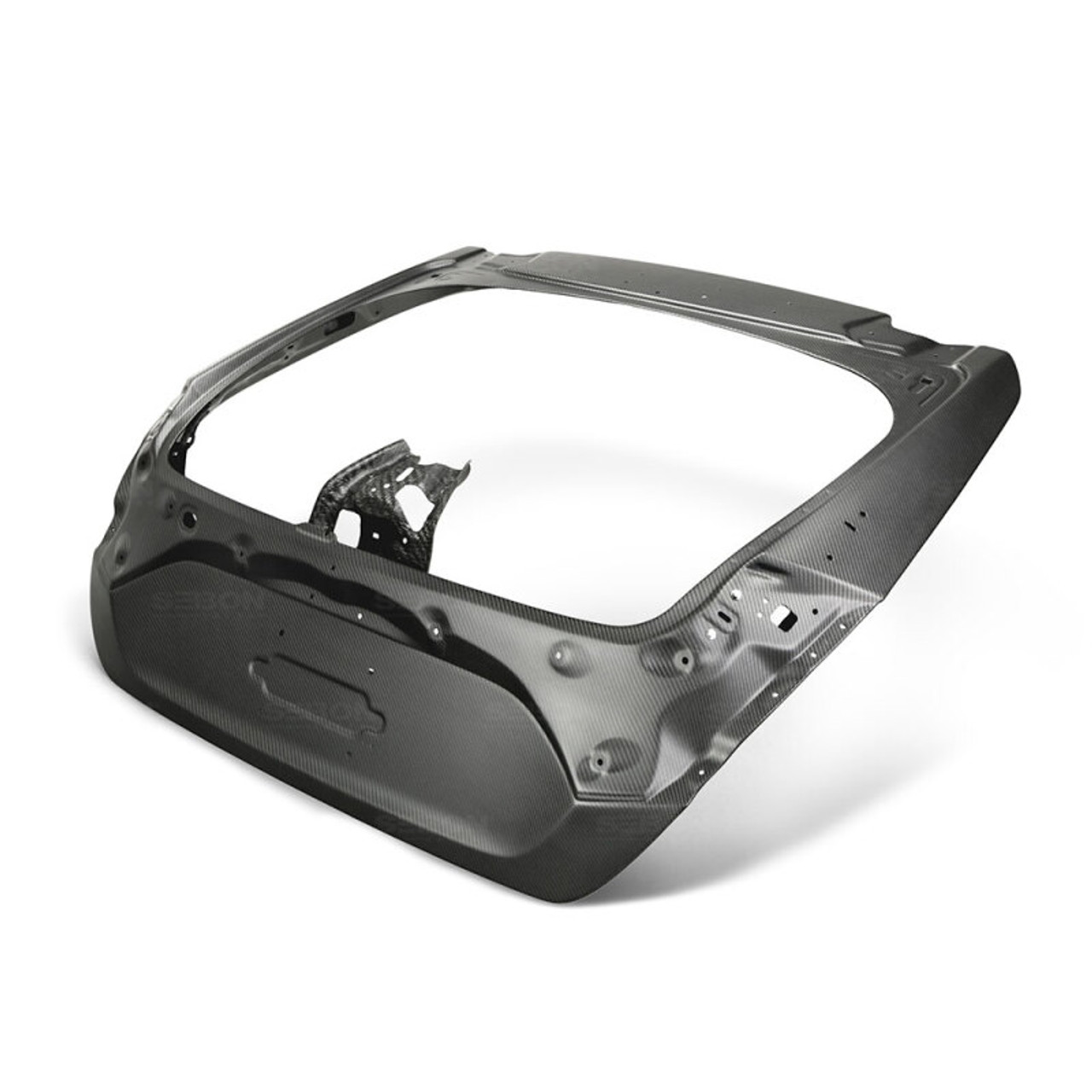 Seibon 2017+ Honda Civic Type R Hatchback OEM Dry Carbon Fiber Trunk Lid - TL17HDCVRHB-DRY