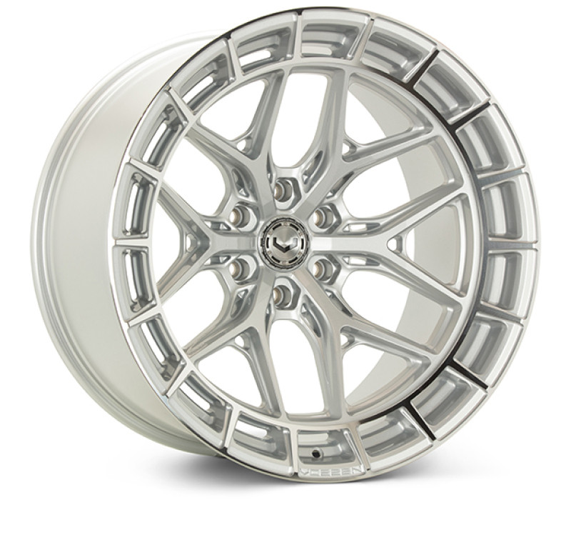 Vossen HFX-1 22x10.5 / 5x130 / ET20 / Deep / 84.1 CB - Silver Polished Wheel - HFX1-2P41