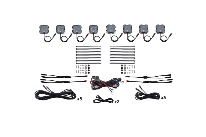 Diode Dynamics RGBW Rock Light Installer Kit (8-pack) - DD7744 Photo - Primary