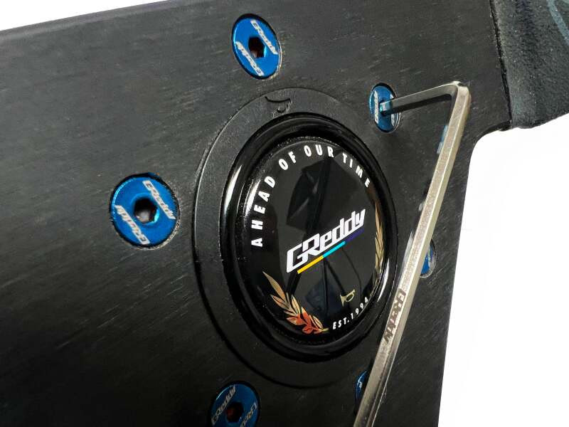 GReddy Steering Wheel Bolts - Burnt-Titanium Blue (Set of 6) - 16500104 Photo - Close Up