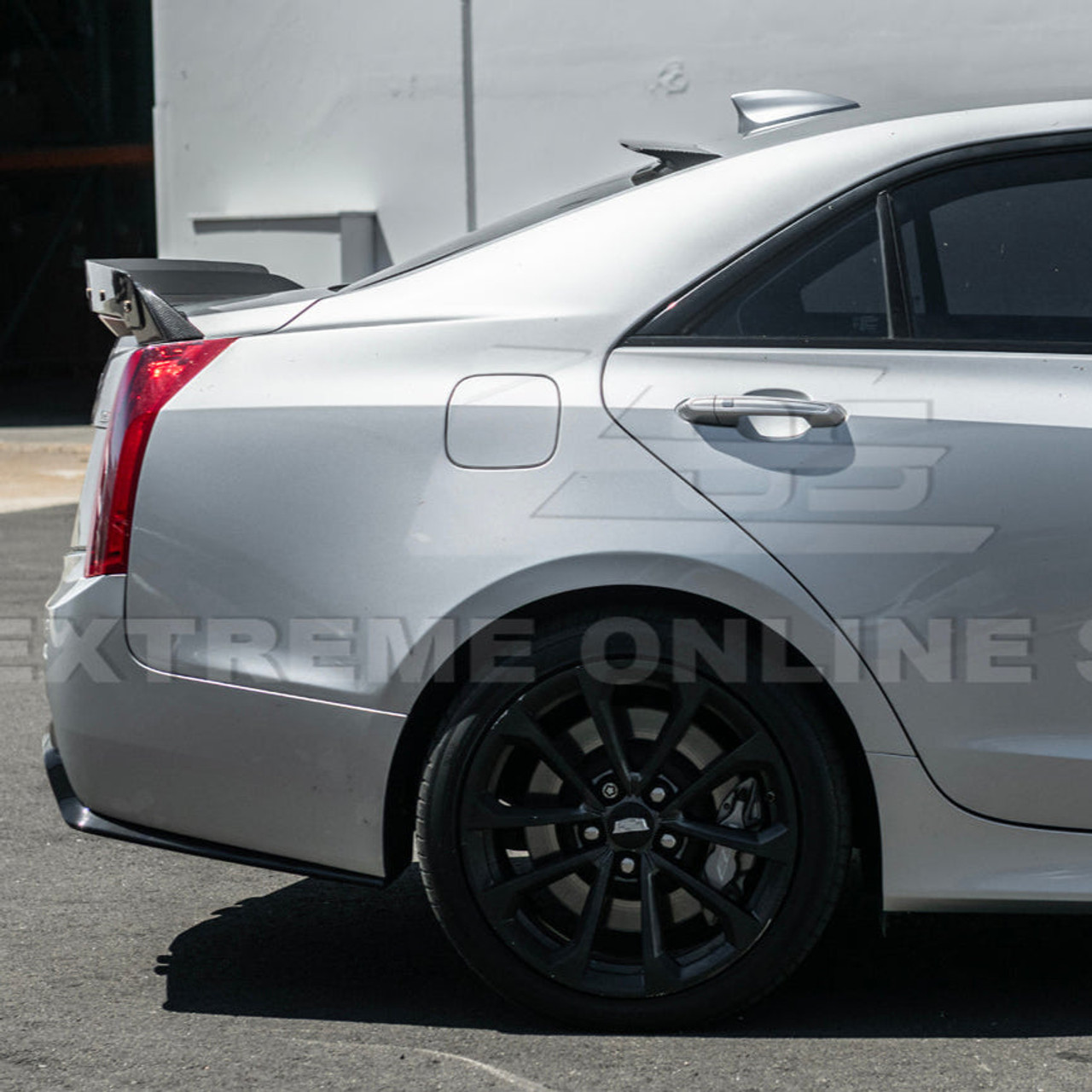 EOS Carbon Fiber Roof Spoiler - 16-19 Cadillac ATS-V (SPOILER-1171-BKCF)