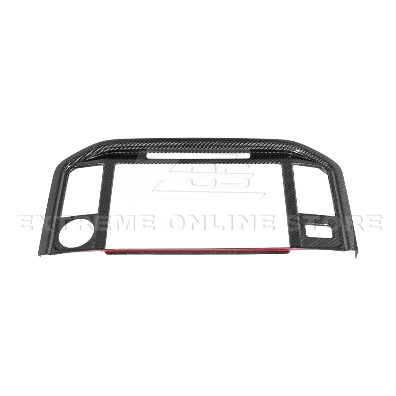 EOS Carbon Fiber Center Screen Trim - 2021+ Ford F150 / Raptor (VENT-1000-BKCF)