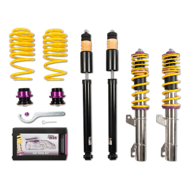 KW Coilover Kit V1 Audi TT (TTC TTR) Coupe + Roadster; FWD; all engines - 10210005