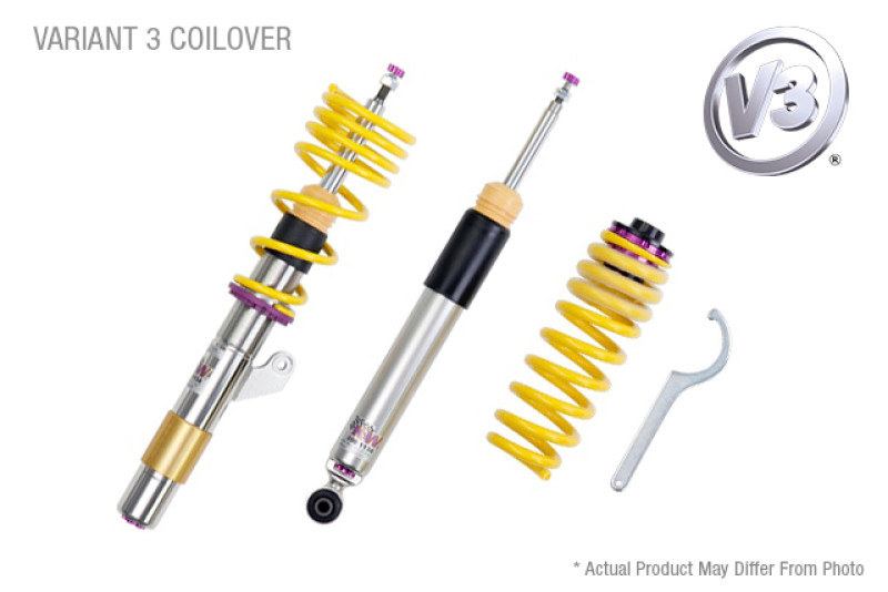 KW Coilover Kit V3 Audi Passat W8 (3BS) W8 Sedan + Wagon; 4motion - 35210026