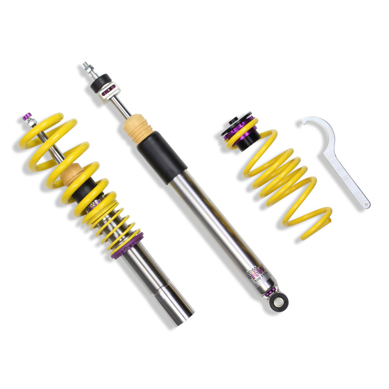 KW Coilover Kit V3 Audi A4 S4 (8K/B8) w/o electronic dampening controlSedan FWD + Quattro - 35210075
